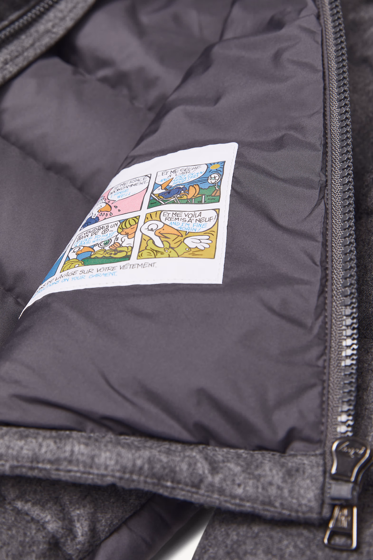 Doudoune en laine à capuche Montgenevre Garçon Gris foncé Moncler 7